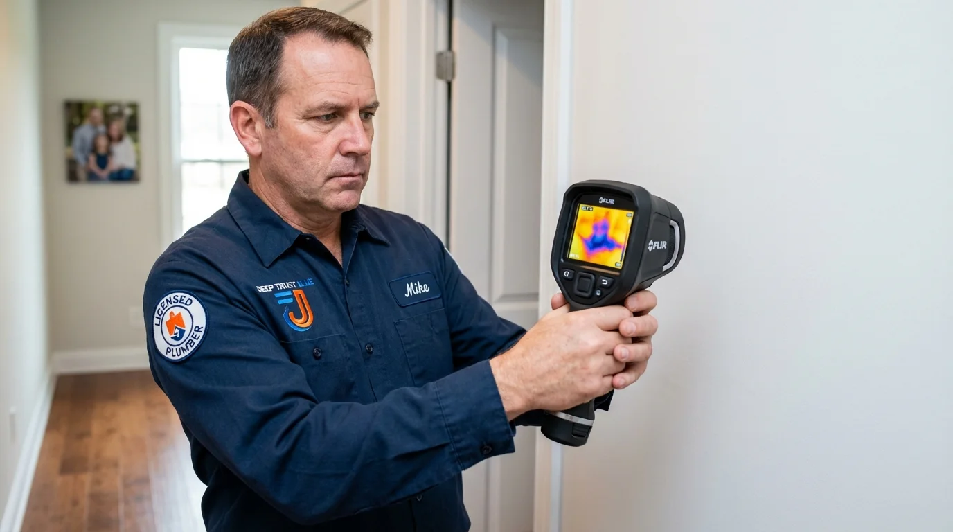 Thermal imaging leak detection by Johns Plumbing LLC in Waimea